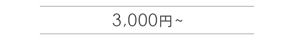 3000円～