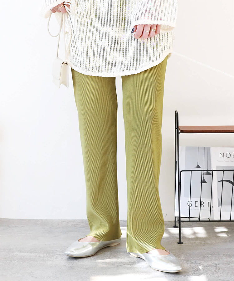 セルフカットプリーツパンツ
