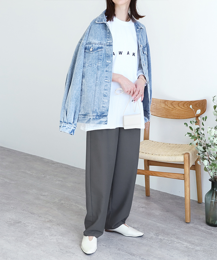 カーブタックパンツ