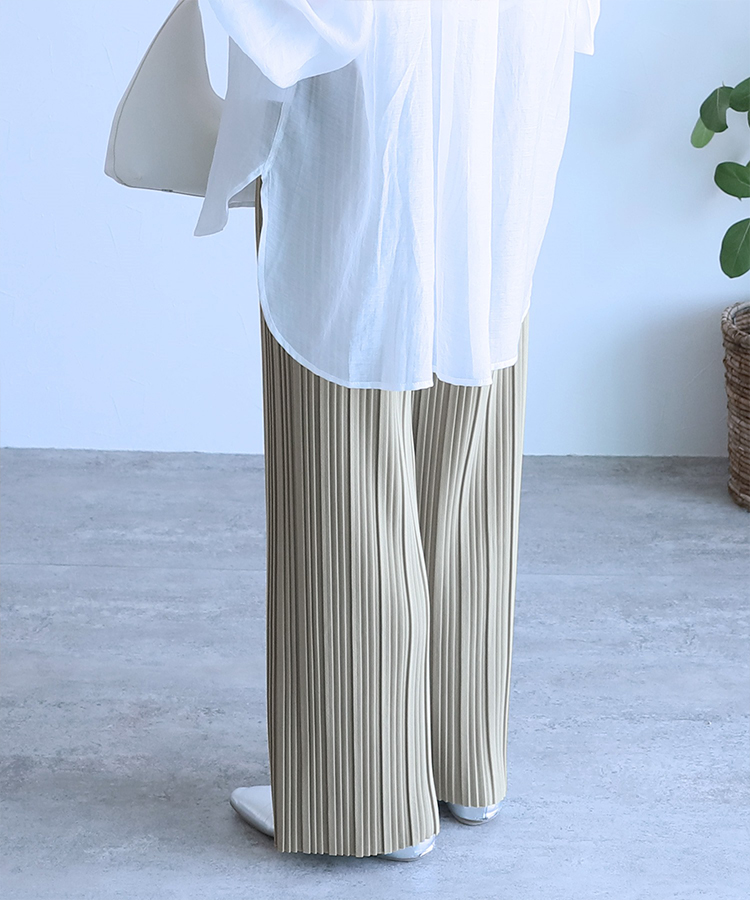 ランダムプリーツパンツ