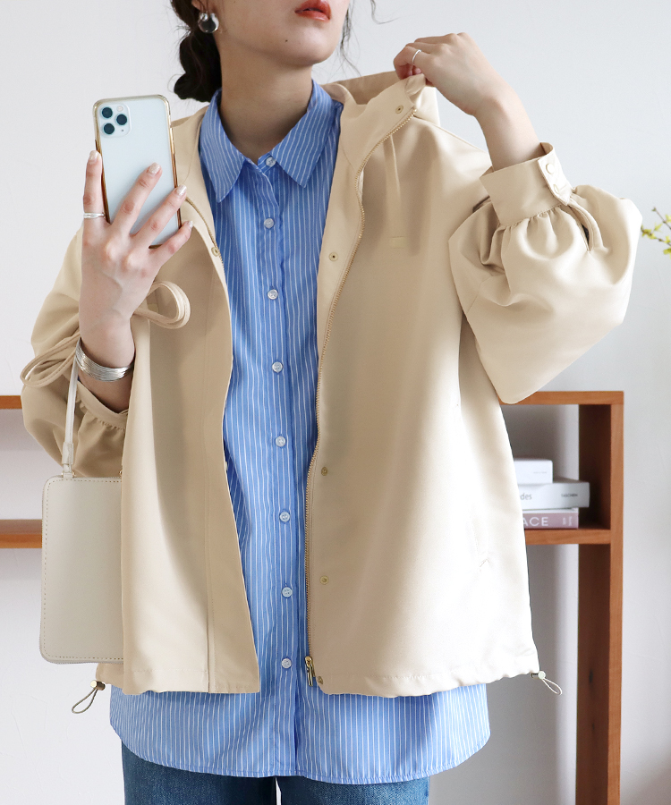 裾ドロストマウンテンパーカー