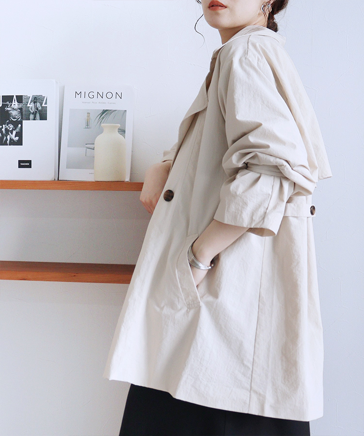 スタンドカラーモンスターコート