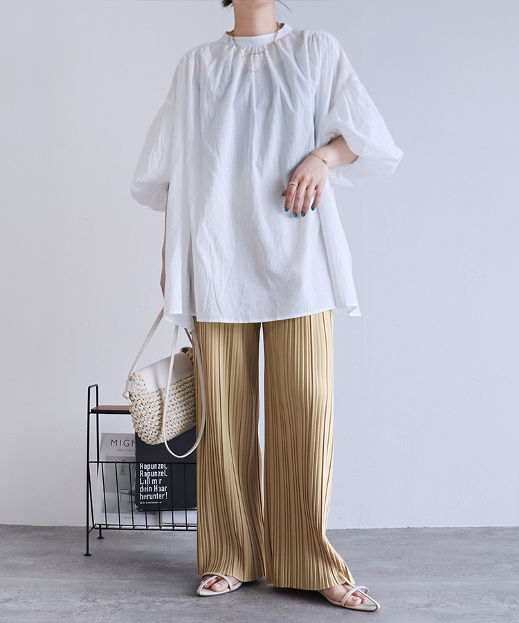 ランダムプリーツパンツ