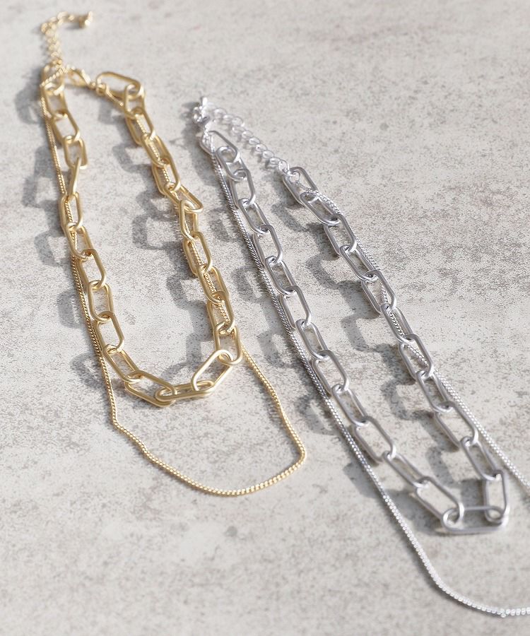 ダブルチェーンネックレス ネコポス発送5 | reca オフィシャルサイト