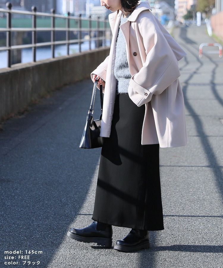 裏起毛ボンディングロングスカート(R22205-s・R23228-s) ネコポス発送