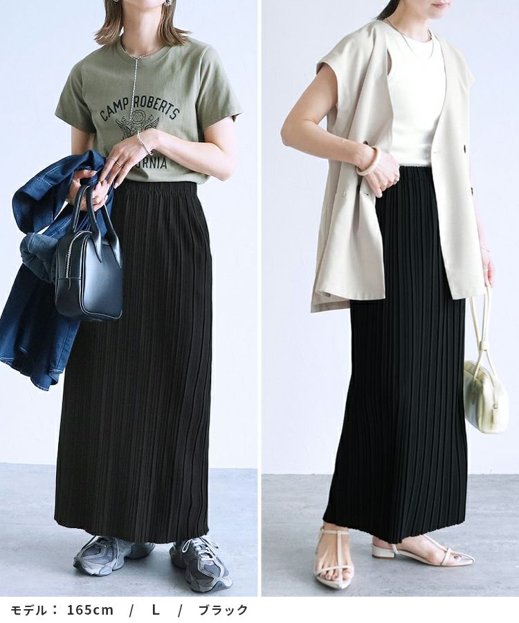 ranor プリーツランスカ　黒/カーキ Amazon.co.jp: ranor ラナー BANDANA SKIRT BLACK 817-1-201