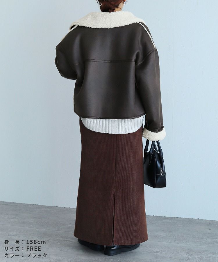 official限定】ショート丈ムートンブルゾン(p247210) reca レカ 宅配便