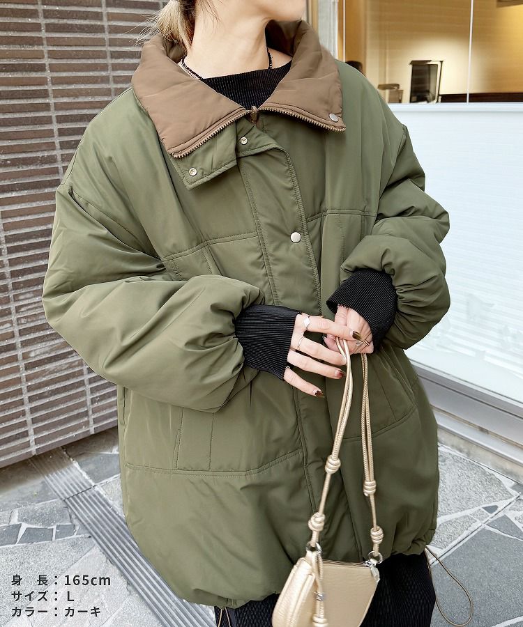 リバーシブルスタンドカラーモンスターコート(y8211) 宅配便発送